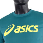 Asics 男女 短袖 T恤 運動 透氣 吸濕 快乾 抗UV 台灣製 延續 綠 [K31415-82], , large