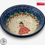【SOLO Vintage】CA Polish Pottery 12cm Small Bowl Sauce Dish Dessert Bowl Ice Cream Bowl Pudding Bowl Red Princess Series, , large