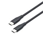E-books XA35 Type C to C Aluminum Ultra-Thick 60W Fast Charging Cable 1.5M-Black Supports PD Fast Charging Pull-resistant aluminum alloy material, , large