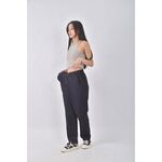 (XL) giordano高腰棉質素面藍色長褲二手衣, , large