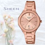 CASIO 卡西歐 SHEEN 現代極簡八角女錶 SHE-4563PG-4A, , large