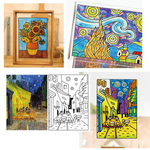 【韓國AMOS】12色 世界名著 文森特.梵高 玻璃貼 玻璃彩繪膠, , large