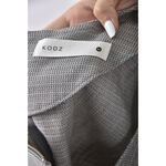 (S) kodz質感棉質圓領灰色短袖上衣二手衣, , large