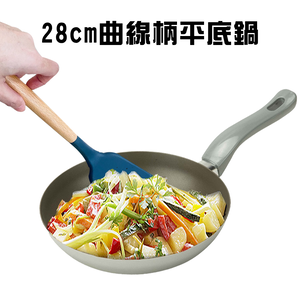 金德恩 GS MALL 台灣製造 28公分 加厚不沾平底鍋 不沾平底鍋 中鋼平底鍋 平底不沾鍋 不沾鍋 煎鍋 鐵鍋 鍋具 平底鍋