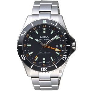 MIDO美度 Ocean Star 海洋之星 GMT 200米潛水機械錶-44mm  M0266291105101