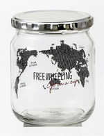 Transparent sealed jar (map-small), , large