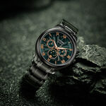 CITIZEN 星辰 亞洲限定 光動能紳男月相手錶 AP1055-87X, , large