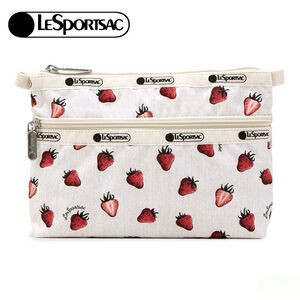 LeSportsac Cosmetic Clutch 雙層拉鍊收納化妝包 -莓果輕舞