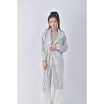 (L) 【安于晴Charlene私服】質感可穿式毛毯藍色外套二手衣, , large
