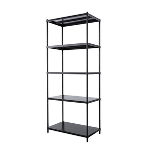 【Y HOUSE】90x45x210cm 5-layer hole-free iron plate storage rack rack iron rack - black paint