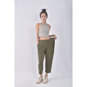(XL) 101 original design高腰質感綠色短褲二手衣