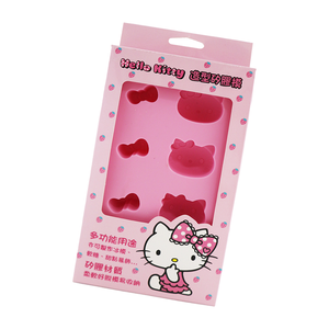 Hello Kitty造型矽膠製冰模-8格-4入