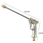 Pure copper pressurized watering can, car wash high-pressure water gun nozzle, high-pressure cleaning water gun, dual-purpose cleaning product for home and car., , large