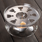 【GlassKing】GK-202B 玻璃保溫爐座 蠟燭保溫座 加熱底座 附蠟燭一個, , large