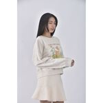 (F) obe韓牌小鹿斑比灰色長袖上衣二手衣, , large