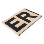 BURBERRY Logo 徽標羊毛圍巾/米色/黑色, , large