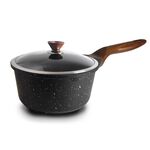 【美國MotherGoose鵝媽媽】皮克超銀石 IH導磁超硬膜 不沾湯鍋18cm, , large