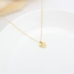 【Angel & Me】愛蓮 蓮花 s925 純銀厚鍍24k純金 項鍊 禮物, , large