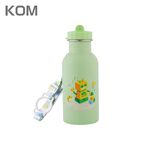 【KOM】夢想系列 台製316不鏽鋼兒童隨身瓶 兒童水壺500ml(附吸管 背帶), , large