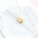 【Angel & Me】Tree of Life s925 sterling silver 24k gold plated necklace gift, , large