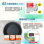 【hokua】Japanese-made PLAIRE IH white Non-stick Deep Frying pan 24cm, , large