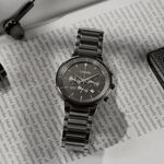CITIZEN 星辰 Chronograph 紳男計時手錶 送禮推薦-鐵灰/42mm AN8227-53H, , large