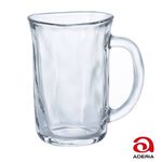 現貨 ADERIA 日本手捻仿陶附柄 啤酒杯 玻璃杯 把手杯 金益合玻璃器皿, , large