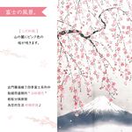 日本製【コスモ】長門簾《富士山春天櫻花》, , large