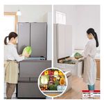 TOSHIBA 601L Aurora Mirror Six Door Inverter Refrigerator Mirror White GR-ZP600TFW(B5), , large