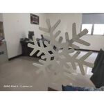 金德恩 GS MALL 台灣製造 夜光裝飾雪花 聖誕節雪花 聖誕雪花 夜光雪花 雪花窗貼 夜光裝飾 夜光壁貼, , large