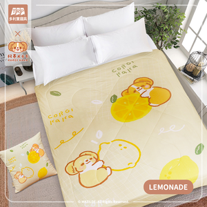 【多利寶寢具】柯基犬卡卡涼感紗冰晶涼被-LEMONADE