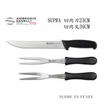 蓋瑞廚物【SANELLI 義大利製 切肉刀23cm 切肉叉23cm】鐵板燒刀叉組 肉刀 肉叉, , large