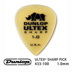 Jim Dunlop Ultex Sharp 433R 1.0mm Pick (三片、十片組)【敦煌樂器】