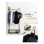 【Y HOUSE】Light luxury coat and hat rack, functional clothes hanger, floor-standing clothes hanger, open clothes hanger - black, , large