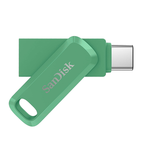 【SanDisk】Ultra GO 64G 草本綠 TYPE-C USB 3.2 雙用 OTG 旋轉隨身碟 讀取速度 300MB/s