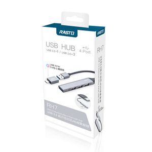 RASTO RH7 USB 3.0 4-Port USB HUB