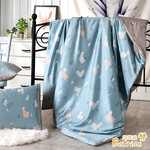 【Betrise】Geometry | 100% pure Tencel cotton quilt/four seasons quilt 5X6.5 feet - exclusive enlarged size, , large