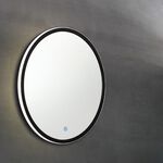 【H&R安室家】 布魯托 智能LED發光觸控圓型燈鏡(掛鏡/浴鏡/化妝鏡/鏡子) ZA0197, , large