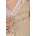 (S) 質感棉質背心杏色外套二手衣, , large