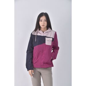 (S) outdoor跳色粉色外套二手衣