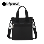 Lesportsac 迷你方型托特包 通勤隨身包 肩背手提袋 手機包 送禮 禮物 女包 男包 情人節禮物(永恆黑)L252-3714PB-R086, , large