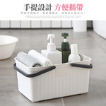 【上手家居】北歐瀝水提沐浴籃 北歐杏(沐浴籃/收納籃/置物籃/手提籃/籃子/浴室收納/手提籃/手提洗澡籃), , large