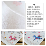 [台灣興隆毛巾] 幸福小馬紗布手帕巾 6入混色, , large