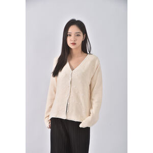 (M) laura ashley棉質花卉杏色罩衫二手衣