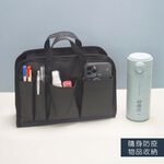 【YUNJOIN】尼龍手提袋中袋-駝色  內膽包 內襯分類袋 收納袋 可手提 多夾層 網袋 旅遊收納, , large