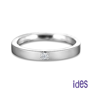 [ides愛蒂思] 日系設計款F/VS1極優3VG車工鑽石戒指/簡約  (戒圍請於訂單備註)