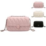 SPRING-菱格迷你鍊條包 刺繡鍊條轉鎖斜背包 菱格迷你晚宴包 -多色, , large