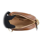 GUCCI GG Supreme 塗層帆布及皮革相機包/鍊包/棕色, , large