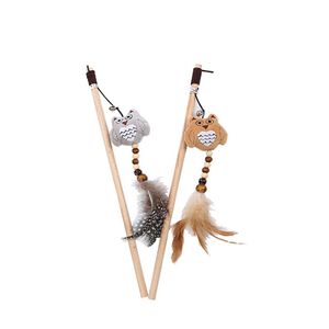 Feather cat teaser wand