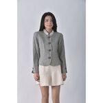 (S) xyz house千鳥格紋灰色外套二手衣, , large